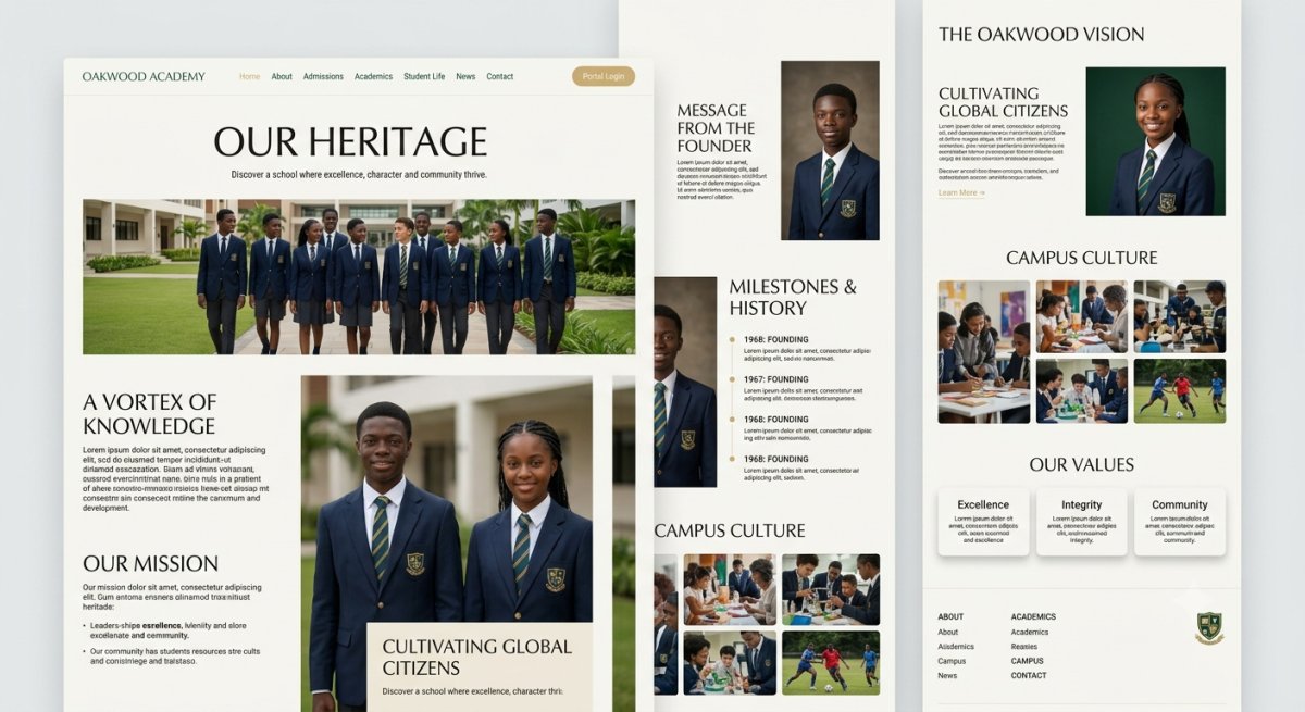 A premium school website and management portal