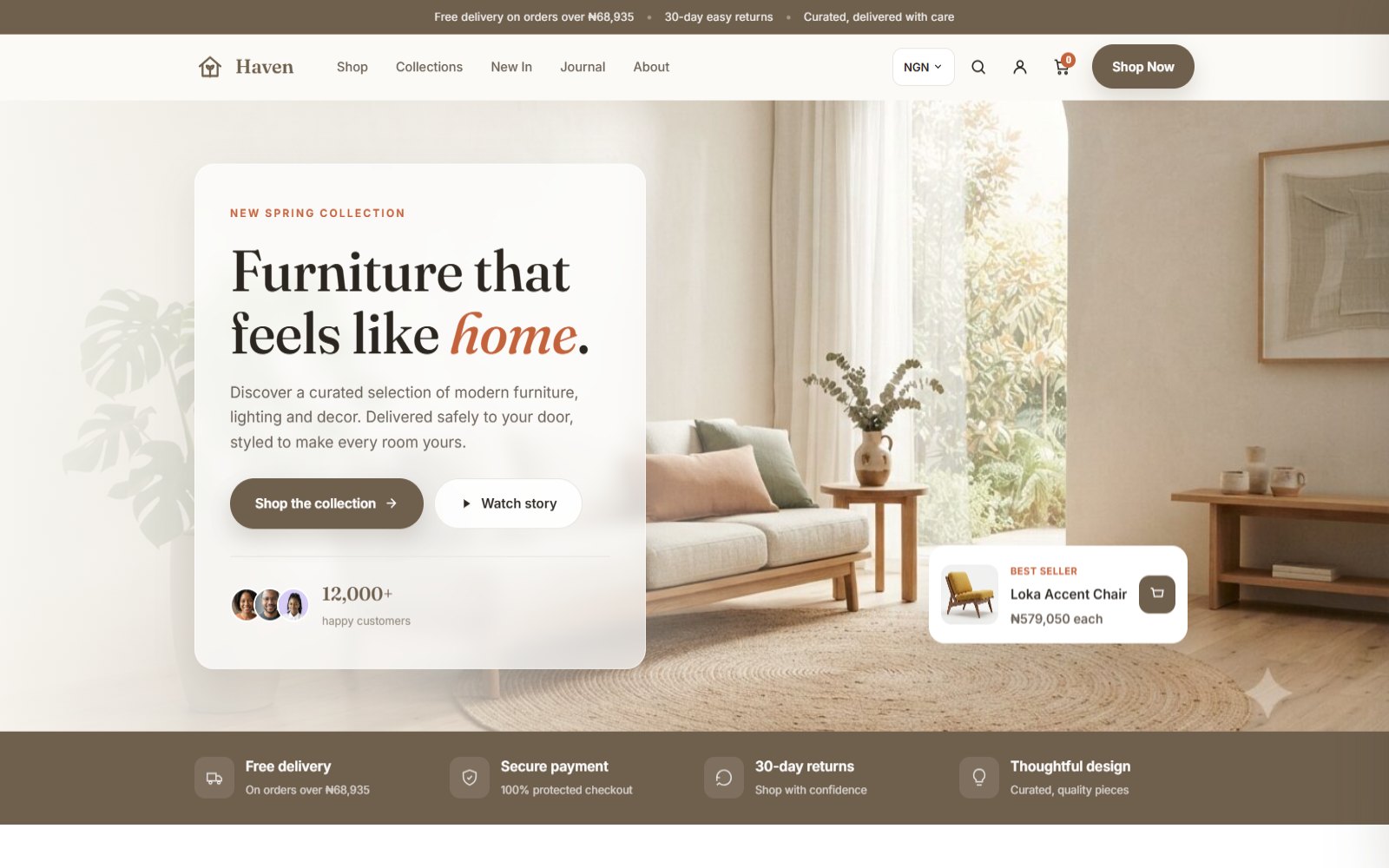 A live ecommerce storefront built on the AbrahamUdu commerce platform